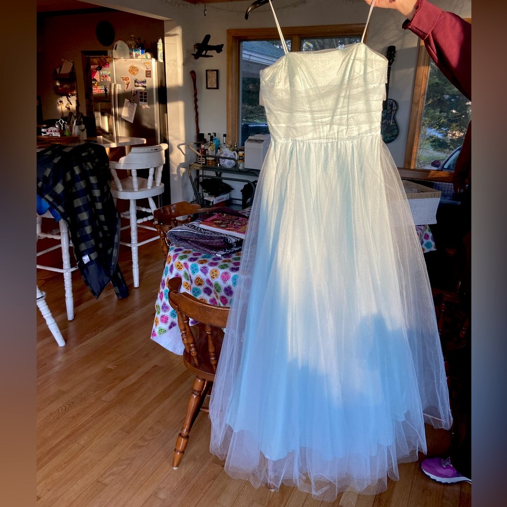 Vintage Blue Prom Dress